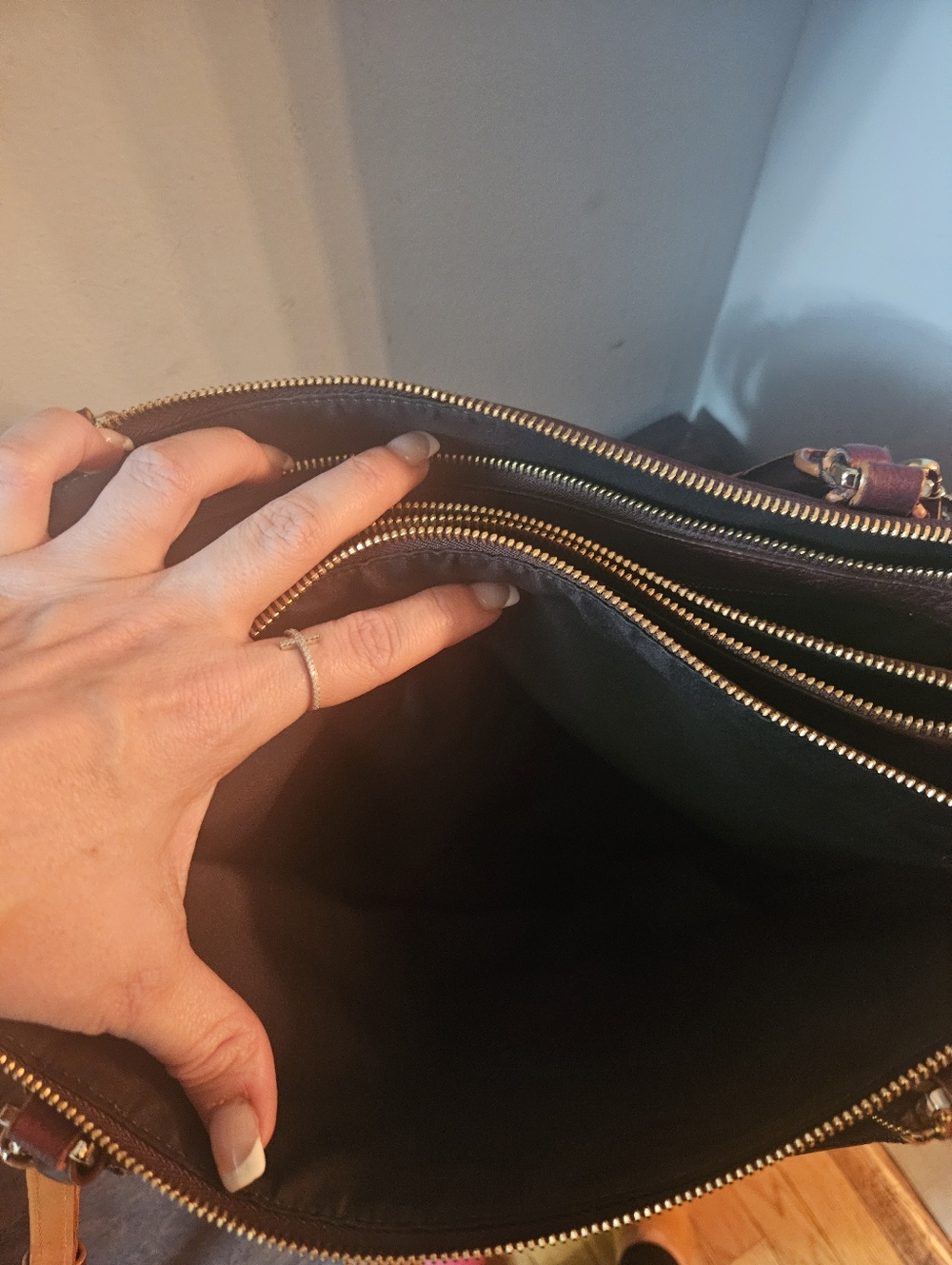 Coach Borough Pebbled Leather in Oxblood Burgundy - Picture 15 of 15